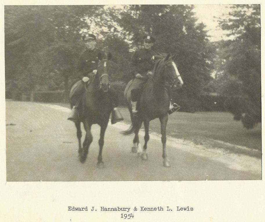 Historical Photo of two officers riding horses